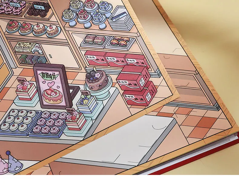 JIANQI 10in1 3D-Supermarktregal-Aufkleber, Buch, Album, Cartoon-Szene, DIY-Spielzeug, Spiel, Festival, Geburtstagsgeschenk für Kinder, Mädchen, Kinder – Detail 15