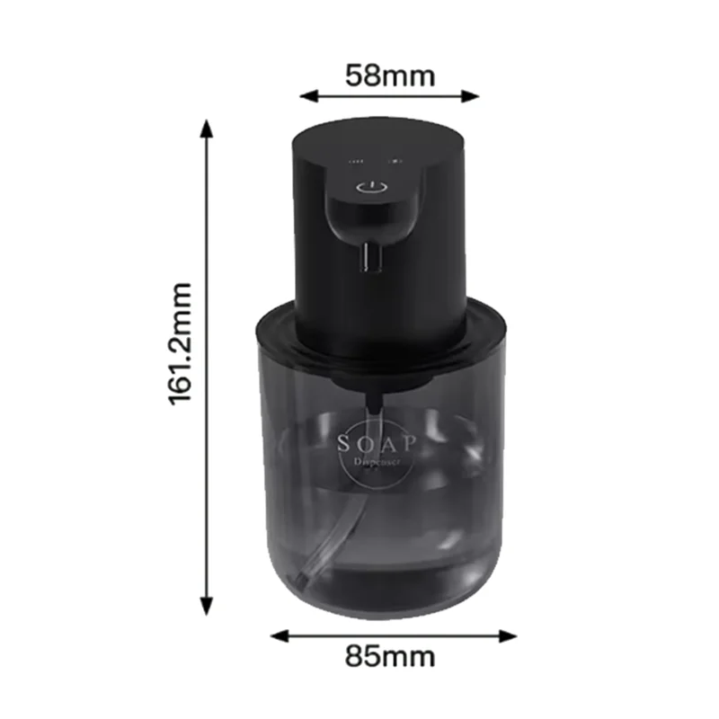 N98r 400ml dispensador de sabão elétrico de espuma recarregável à prova dwaterproof água montado na parede ideal para crianças hotéis casa cozinha banheiro