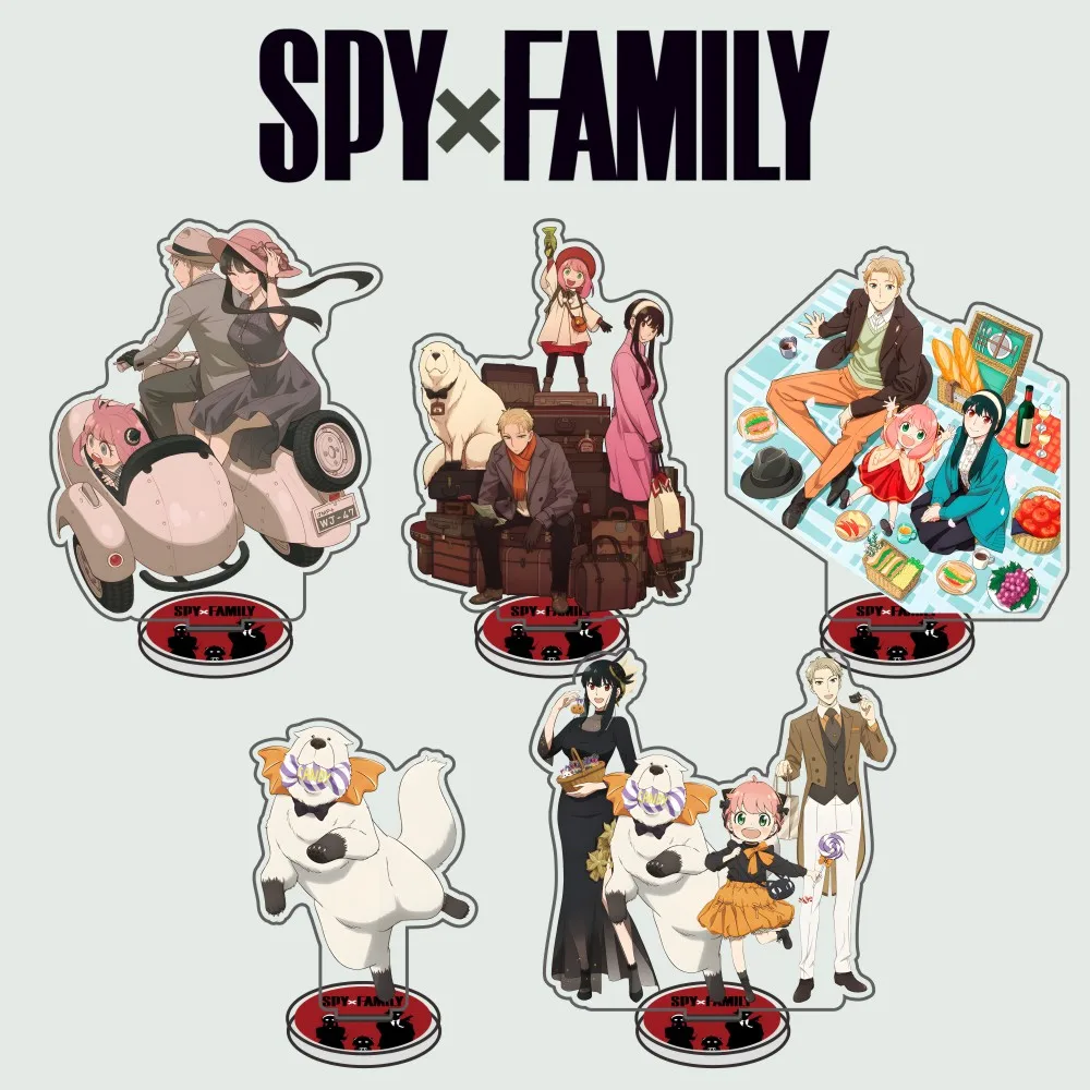 

Anime Spy X Family Cute Acrylic Stand keychains Anya Forger Yor Damian Becky Figure Desk Decorate Model cosplay Collection Gifts