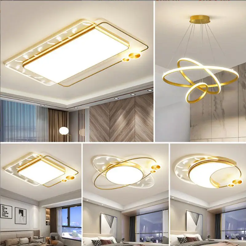 Luxury Living Room Ceiling Lamp Modern Intelligent LED Bedroom Study Dining Room Chandelier Individuality Indoor Decoration Lamp