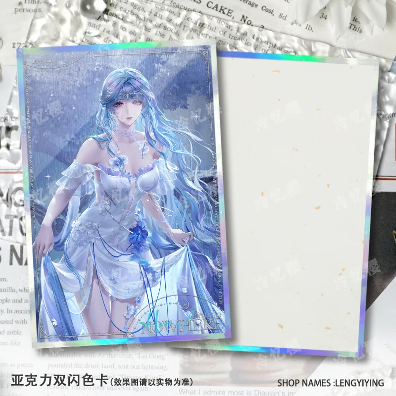 مجموعة أنيمي جديدة لعام 2025 مسار بطاقة التوقيع إلى أي مكان لانغلي أديلا هاميل جافوفانو كوسبلاي أكريليك مزدوج فلاش ورق ملون #4