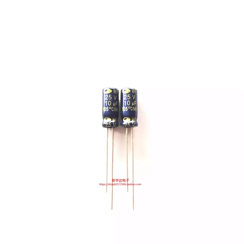 10-100PCS 25V10UF 5X11 South Korean Sanhe WF high-frequency low resistance brand new original electrolytic capacitor 10UF25V