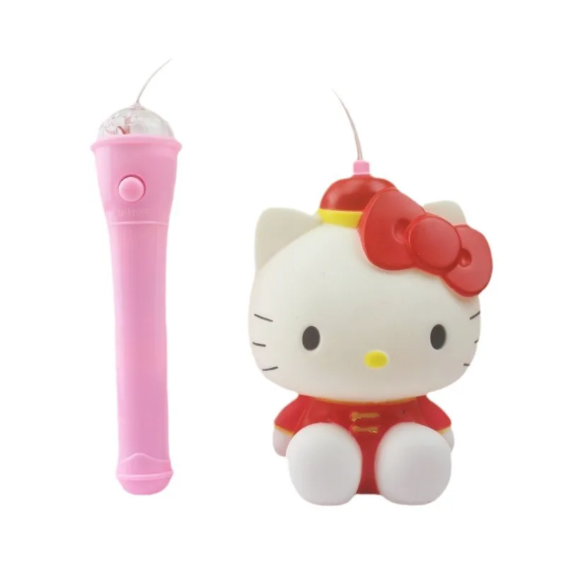 Sanrio Hello Kitty Glow Portable Lanterns Kids Music Lanterns Toys Festival Merry Christmas New Year Spring Festival Gifts