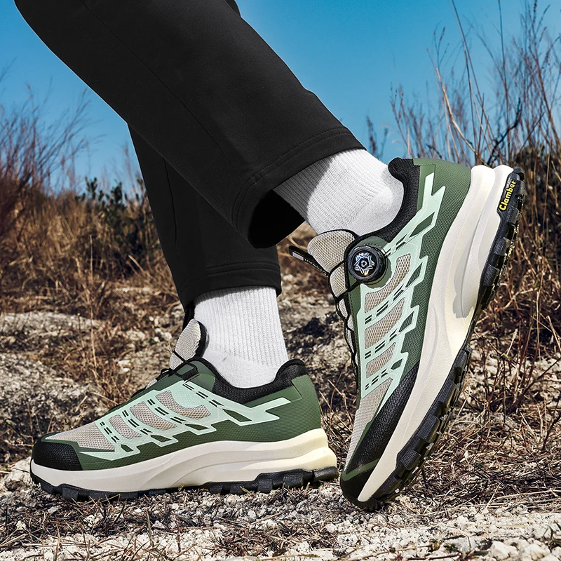 

Tourist Trekking Sneakers Mountain Climbing Trail Jogging Shoes Men's Hiking Non-slip Wear-resistant Wrapping Shock-absorbing