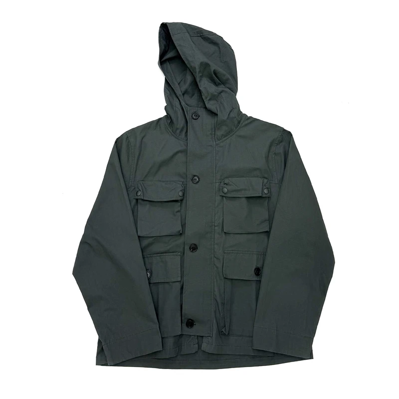 

Retro Workwear Fiing Cam Outdoor Jaet with Hat Men's Women's 3D ket Casual Loose Fit Long Sve Zipper Closure