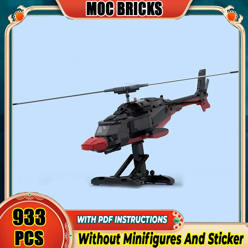 

Military Series Model Moc Building Blocks Redwolf Fighter Model Technology Brick DIY Assembly Construction Toy Holiday Gifts
