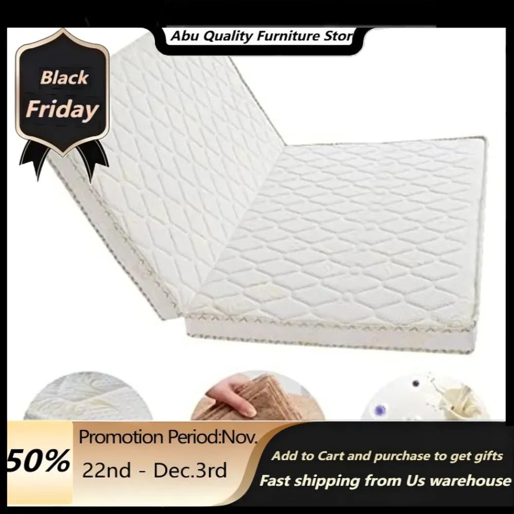 Firm Coir Mattress, 3E Coconut Coir Mattress Pad, Quiet Coconut Palm Mattress, Thick Coir Mattress Pad in 6cm,9cm,11cm, Foldable