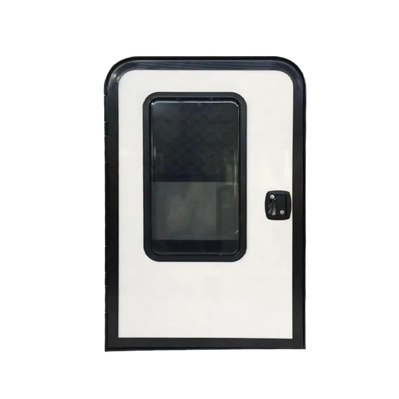 Meidi Hot Sale Durable Waterproof Outdoor Manual/Automatic RV Camper Door With Motorhome Accessories Aluminum Alloy