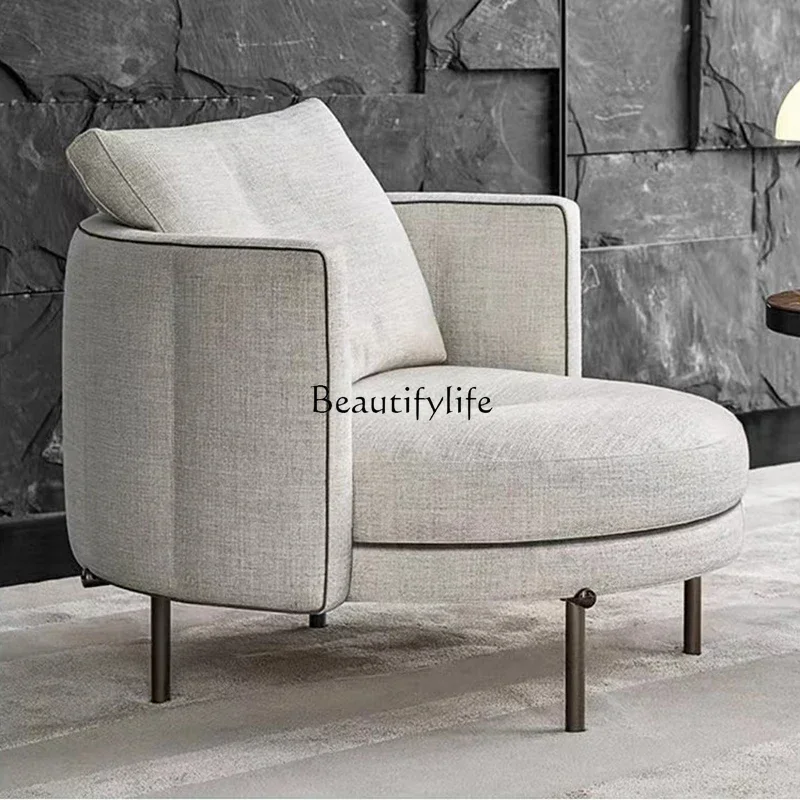 

XX39Modern simple leisure chair villa minimalist designer full leather single sofa
