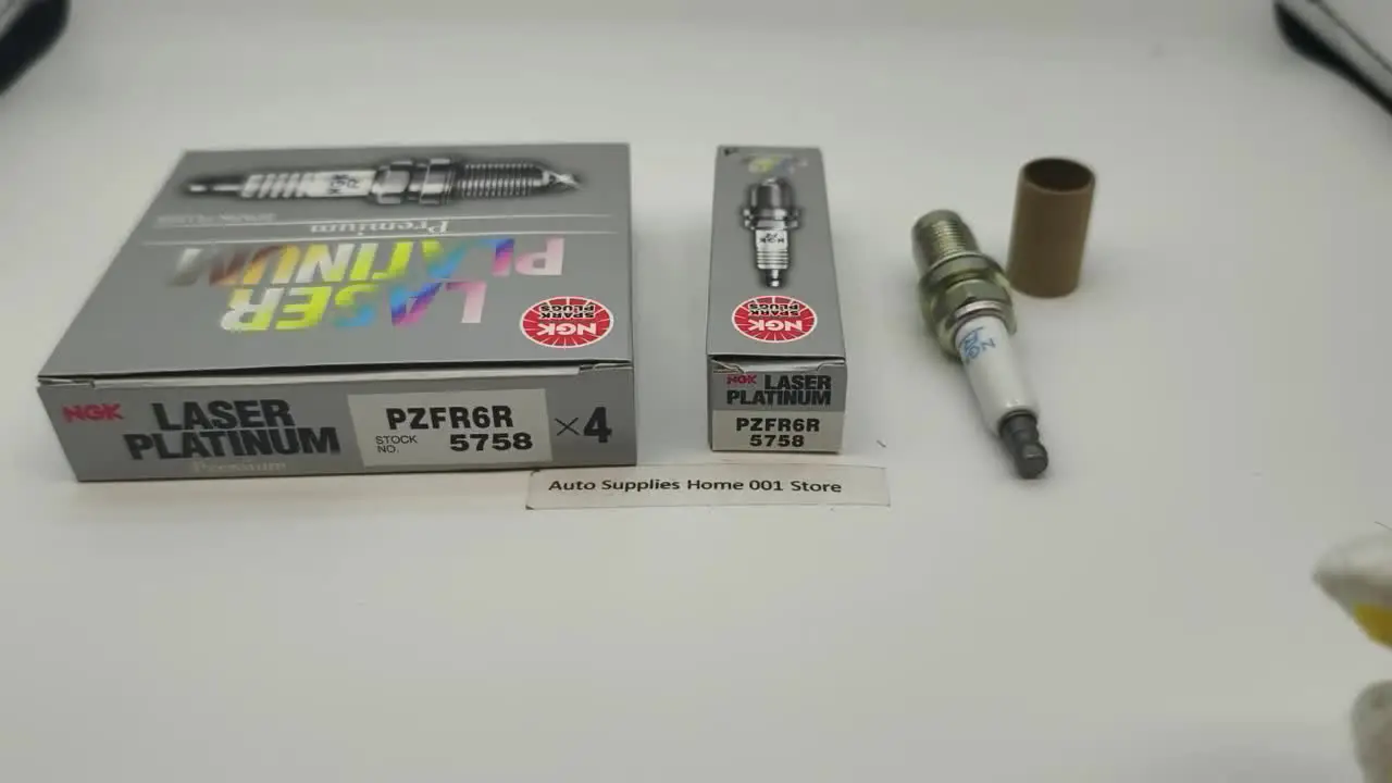 4 個オリジナル NGK PZFR6R 5758 真新しいレーザーデュアルプラチナ