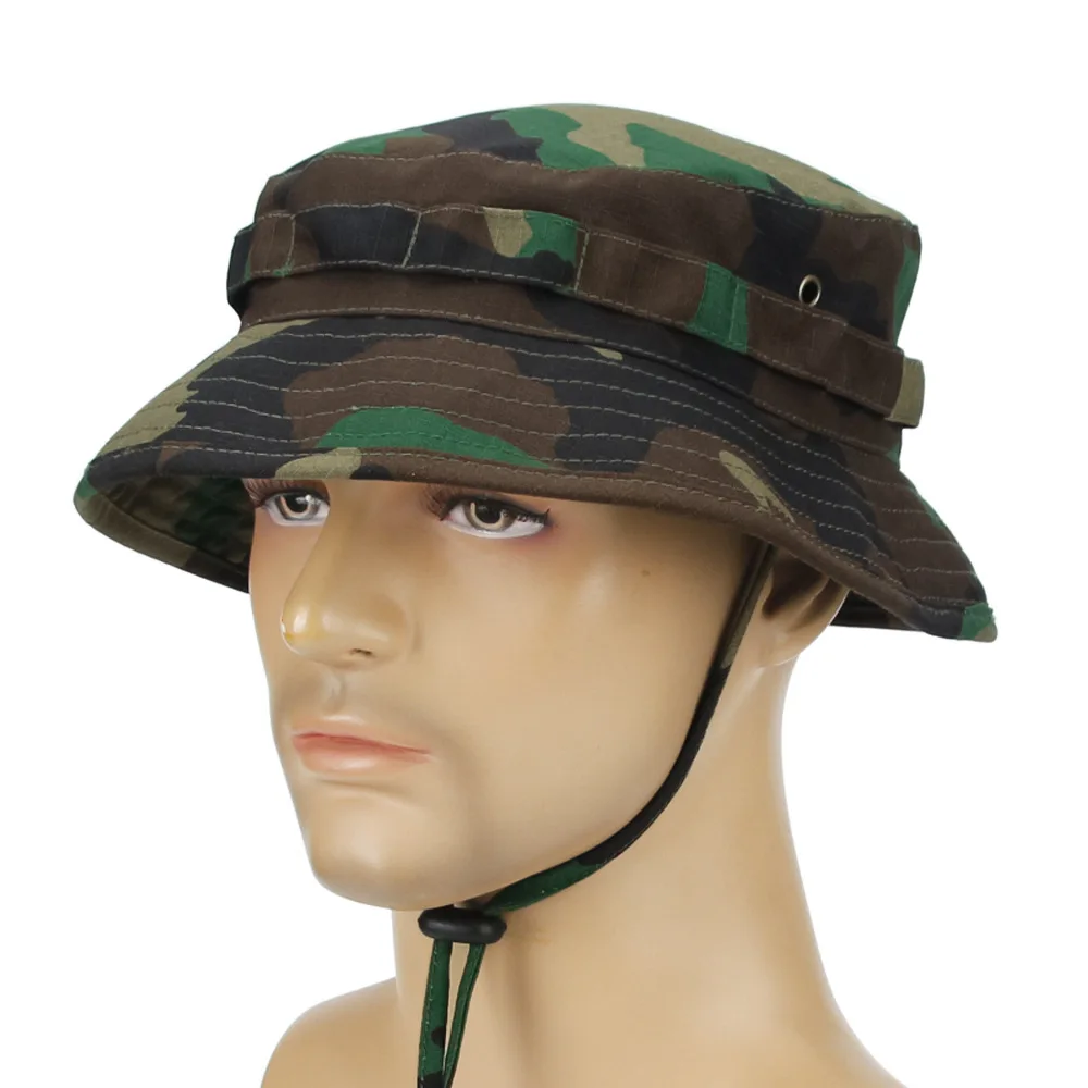 Camouflage Boonie Hat Outdoor Hiking Fishing Hunting Camo Bucket Hat Packable Travel Summer Beach Hat For Women And Men