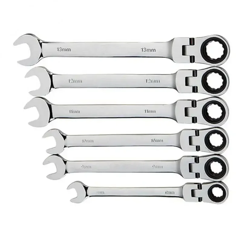 Ratchet Dual-purpose Durable Tool High Set Spanners Quality Wrenches Metric Gear Steel Combination Ratchet Combination Ratchet