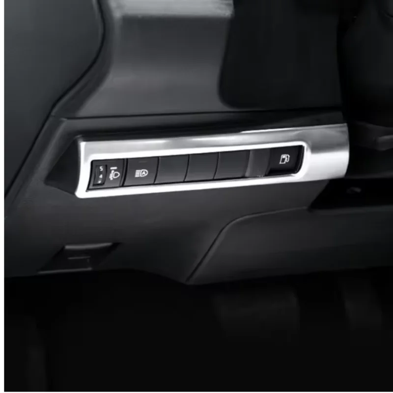 LHD For Toyota Corolla E210 2019 -2023 Stainless Steel Car Headlight Adjustment button Cover Accessories