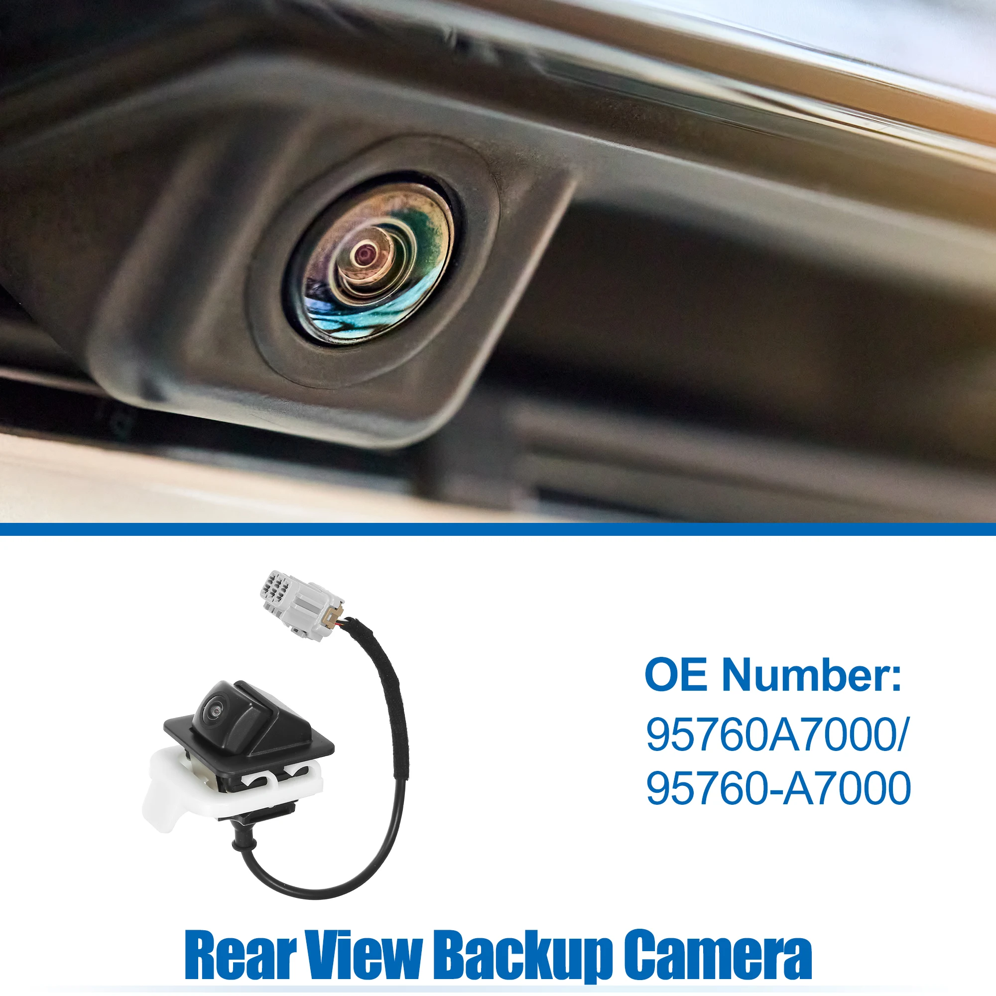 

UXCELL Car Rear View Back Up Camera Wide Angle Park Assist Reverse Camera Fit for Kia Forte Sedan - Pack of 1