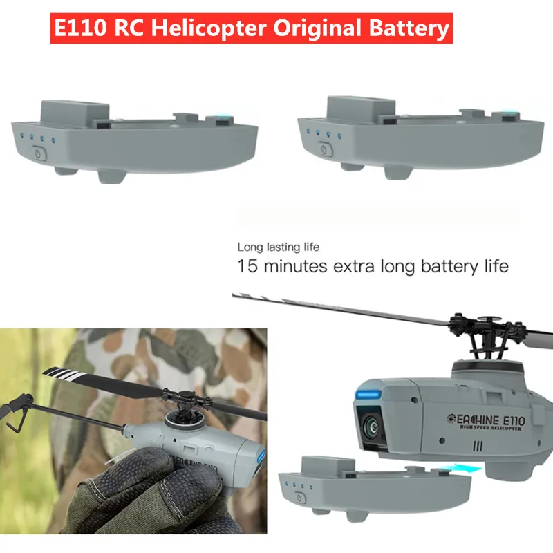 E110 RC Helicopter Battery Accessories Original Battery  for E110 RC Drone Battery E110 Helicopter Original Battery