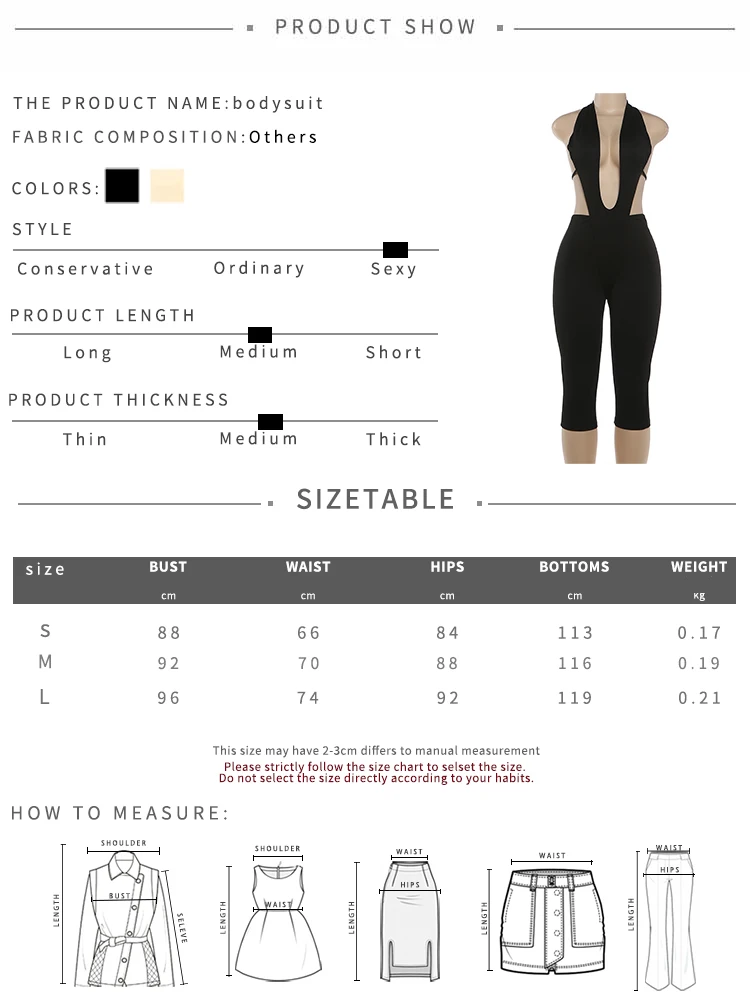 Sisterlinda Rückenfreier Damen-Jumpsuit mit Neckholder, ärmellos, Patchwork, Sommer-Clubwear, figurbetonter Playsuit mit Cut-Outs – Detail 1