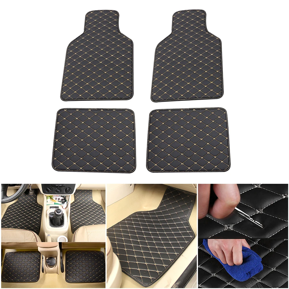 

4pcs Car Floor Mats For MG 3 5 6 7 GT ZS HS RX5 Auto Foot Pads All Weather Floor Liners Car Styling Accessories Covers Car Rugs