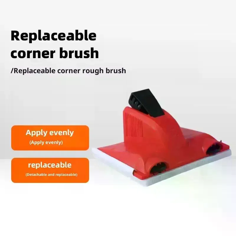 Red Paint Edger Cutting In Home Interior Plastic Wall With Pad Nylon Bristles Edges Painting Corner And Edges