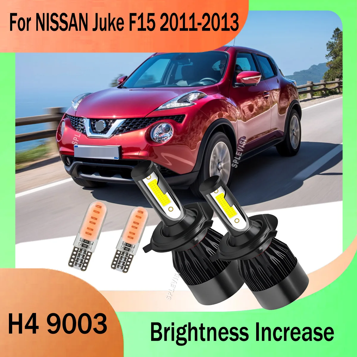 

Upgrade to H4 9003 High-Low Beam Headlight for Clearer Vision For Nissan Versa 2007 2008 2009 2010 2011 2012 2013 2014 2015-2019