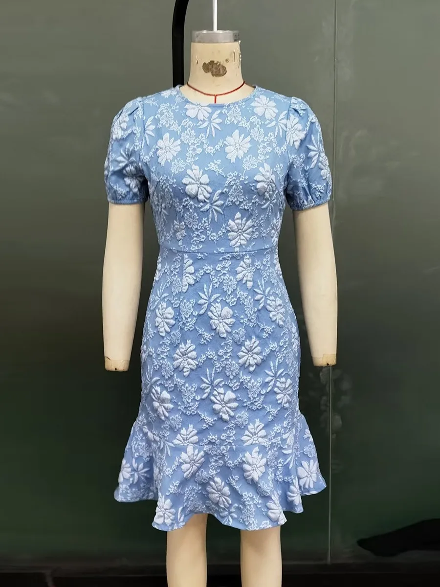 Vestido de verão elegante coreano moda lanterna manga curta vestido de festa ruched bodycon babados vestido de cocktail