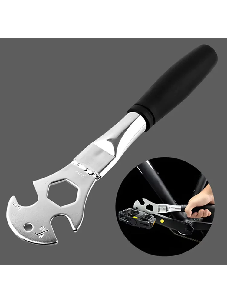 Bicycle Pedal Wrench Extra Long Handle MTB Road Mountain Bike Pedals Install Remover Removal Replace