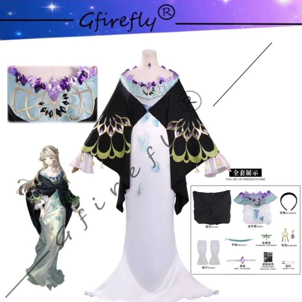 

Reverse: 1999 Beryl Cosplay costume Elegant Dress Cape Wig Exquisite Accessories Adult Women Halloween Comic Con Carnival Outfit