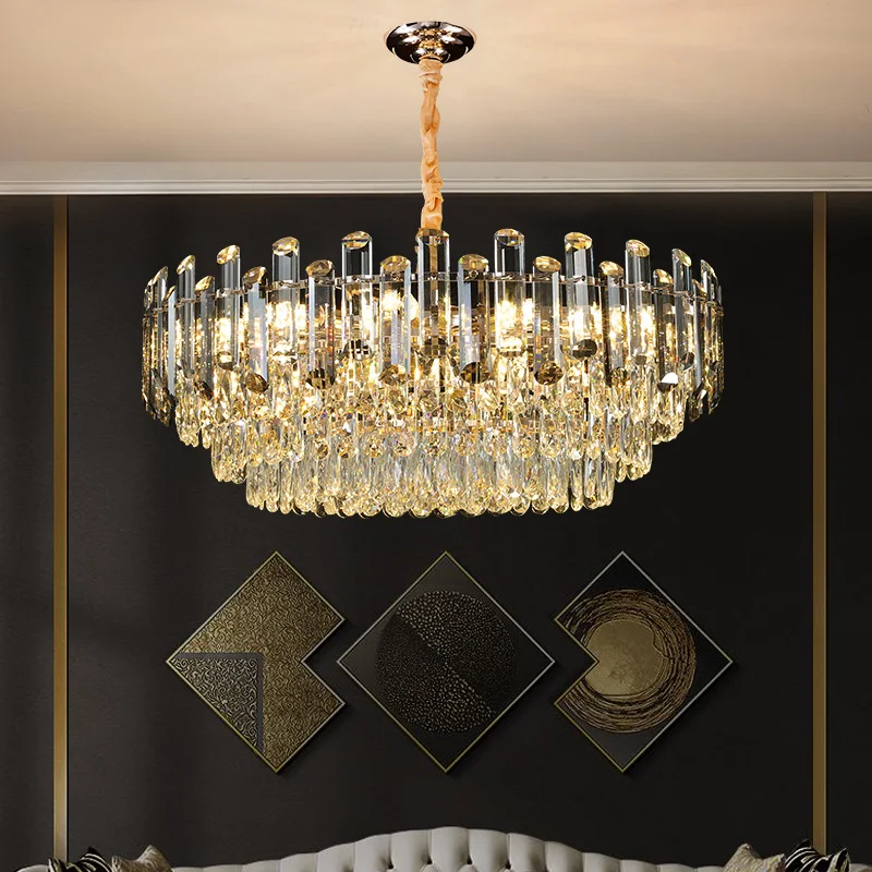 

Postmodern Lights Luxury Crystal Chandelier High-end Restaurant Lamps Living Room Atmospheric Lighting House Decoration Lustre