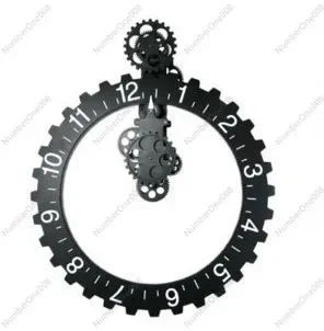

Retro Creative Wall Clock/classic Automatic Gear Clock, Page Turning Clock/creative Big Hanging Teeth, Personalized Wall Clock