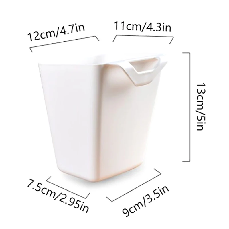 Household Back Hanging Plastic Storage Basket Kitchen Bathroom Mini Organizers Small Things Portable Storage Box Container