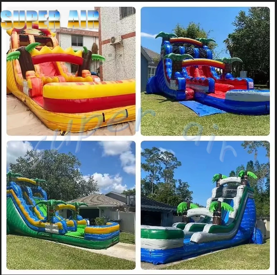 Maison gonflable portative de rebond, glissière d'eau gonflable de personnalisation spéciale pour le jeu des enfants