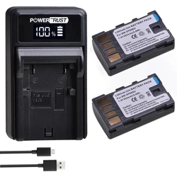 PowerTrust BN-VF808U Bateria VF808 Battery+Charger for JVC GZ-MG575 GZ-MG555 GR-D740 GR-D745 GR-D750 GZ-MG130 GZ-MG135 GZ-MG255