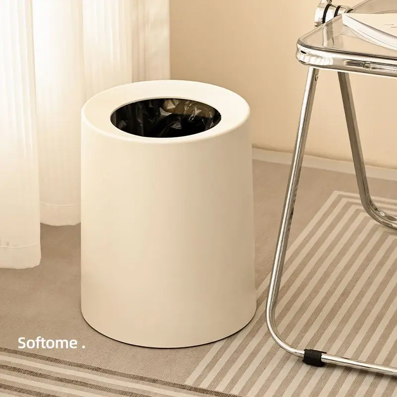 Double-layer Garbage Bins Household Simple Kitchen Bathroom Toilet Aesthetic Value Hotel Use Cleaning Waste Recovery Tools