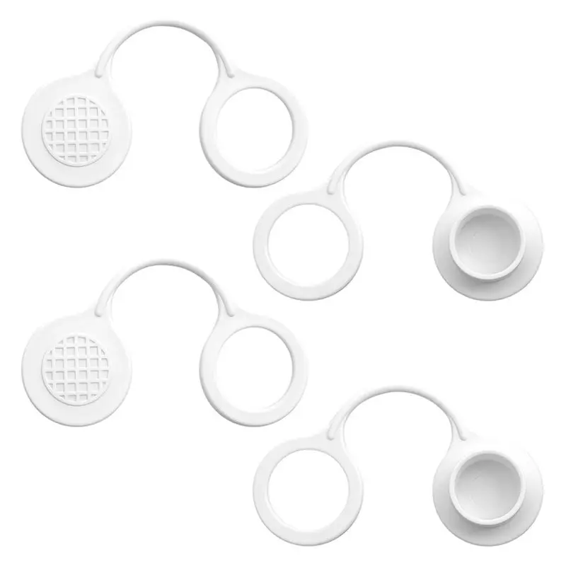 4 PCS Cooler Drain Plug Caps, Triple-Snap Plastic Drain Plug Caps Replacement Parts for 25-70 QT Ice Chest Coolers