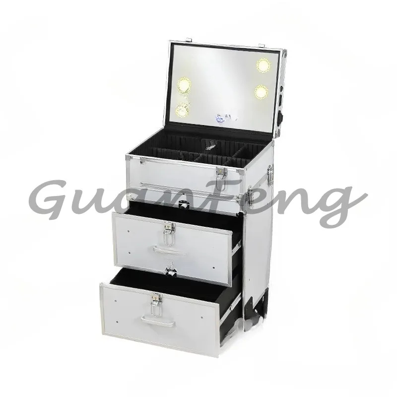 Tie rod multi-layer cosmetic storage box