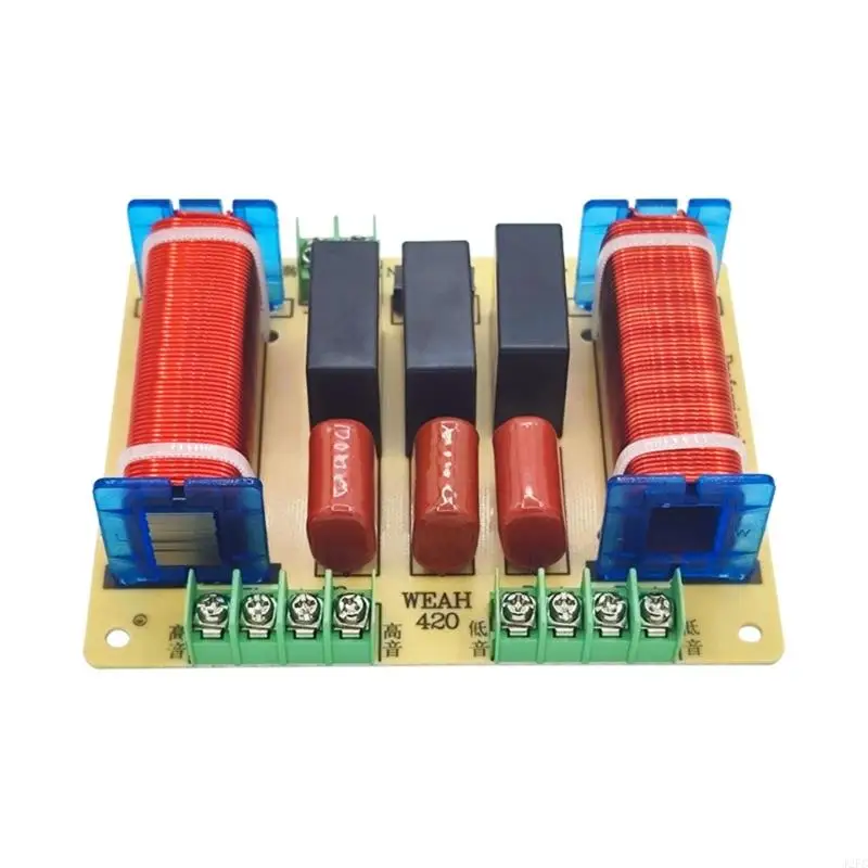

J2FC Speaker Audiophiles Crossovers Filters 400W Adjustable Treble Bass Frequency Dividers