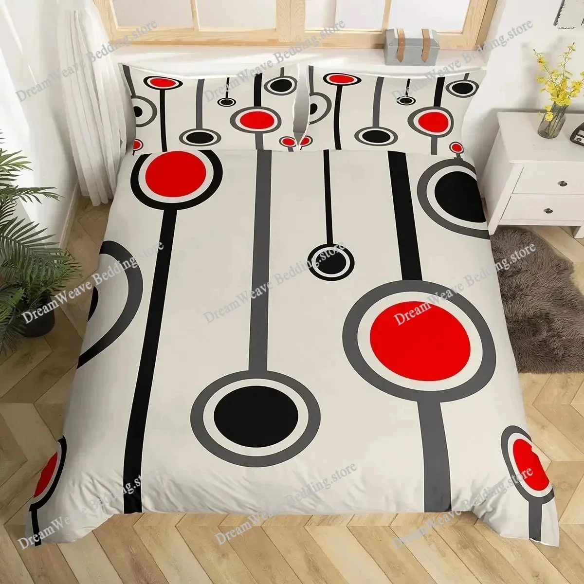 Zebra Pattern Duvet Cover Set King Size Abstract Stripe Animal Skin Bedding Set Geometric Lines Modern Polyester Comforter Cover