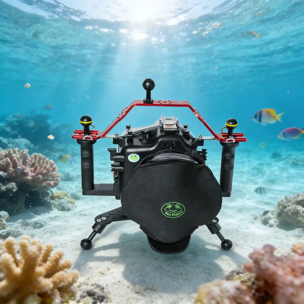 

Комплект Seafrogs: водонепроницаемый корпус (40 м), кронштейн из алюминиевого сплава, расширяемая ручка из алюминиевого сплава, широкоугольная линза 6 дюймов, 5 предметов в наборе