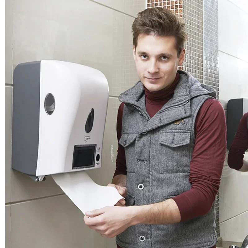 New  Hotel Induction Paper Machine Automatic Paper Machine Hand Wiper Box Toilet Automatic Towel Holder