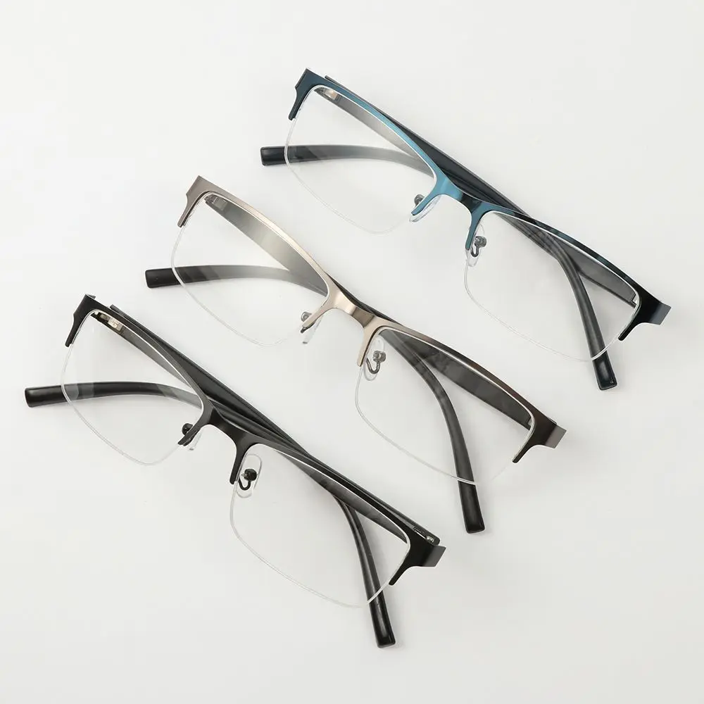 Vintage Metal Eye Protection Ultra Light Frame Reading Glasses Myopia Glasses Business Eyeglasses