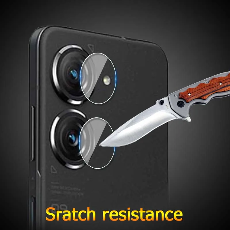 For Asus Zenfone 9 / 10 Clear Ultra Slim Anti Scratch Back Camera Lens Cover Protector Soft Protective Film -Not Tempered Glass