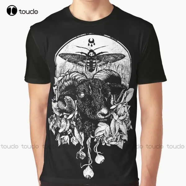 

Krogl Graphic Goat Black Witch T-Shirt Custom Aldult Teen Unisex Digital Printing Tee Shirts Custom Gift Xxs-5Xl Streetwear