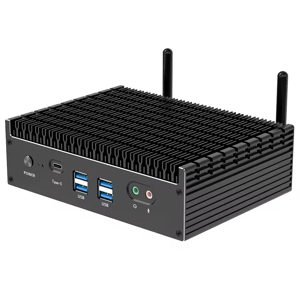 13. Generation i7 1355U i5 1335U Lüfterloser Intel Mini-PC 2*2,5G LAN PCIE4.0 DDR4 Tunderbolt 4 eGPU Desktop-PC Gamer Mini-Computer WiFi6