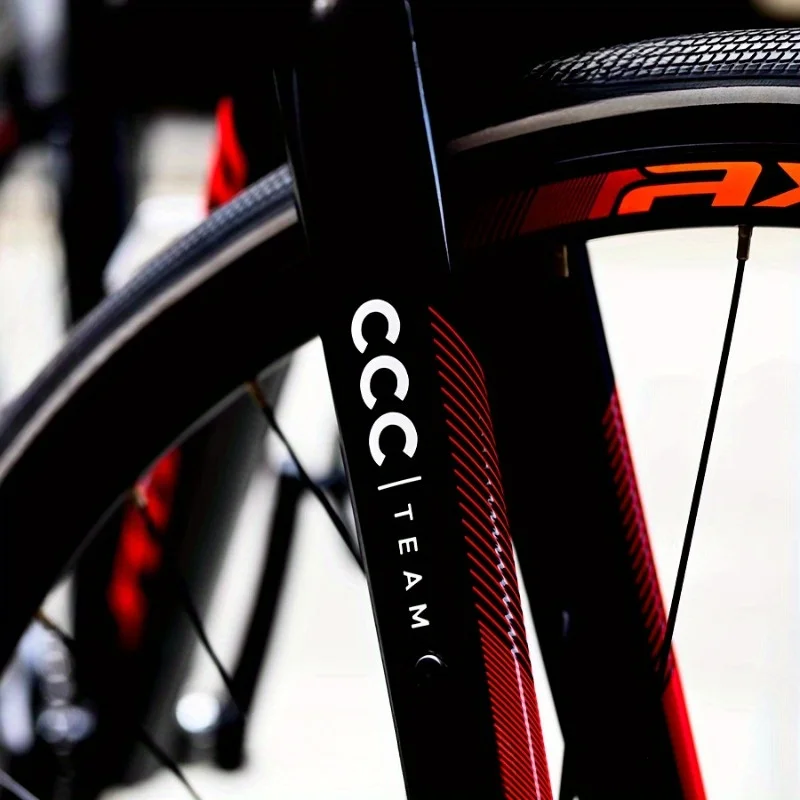 

Набор из 2 водонепроницаемых разноцветных наклеек CCC Team, 12 см × 2 см, 2 шт./упак. для декора велосипедного шлема