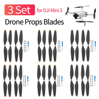 3Set Drone Blade Props Replacement Spare Propeller Drone Accessory with Screw Accessories Wing Blade Low-Noise for DJI Mini 3