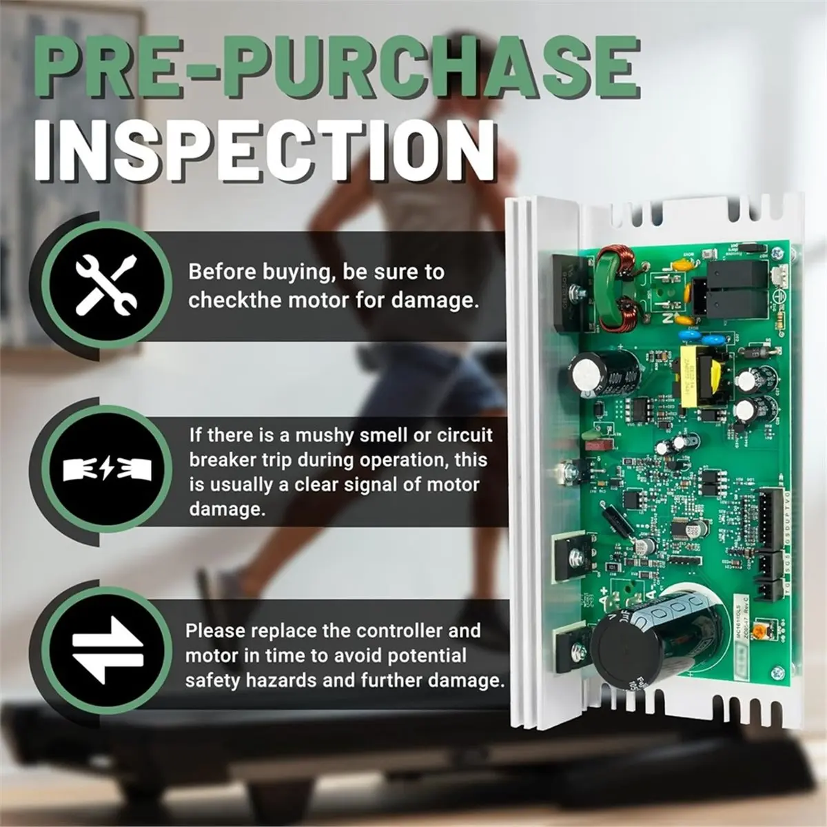 

MC1618DLS 386762 Treadmill Control Board, for Nordic Treadmill Motor Board Treadmill Motor Controller