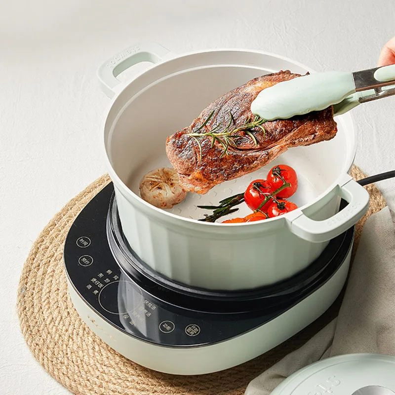 Bear Portable Electric Cooker Multicooker Mini Electric Cooking Pot Split Type Hotpot Travel Electric Skillet Electric Stew Pot