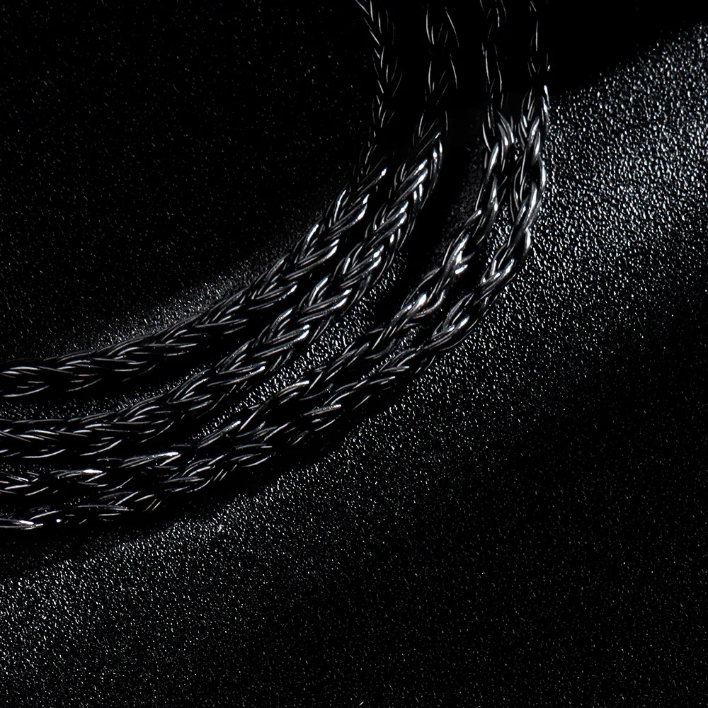 QKZ Q1 MAX Headphone Upgrade Cable: 16-strand 352-core silver-plated wire, replaceable audio plug. view 4
