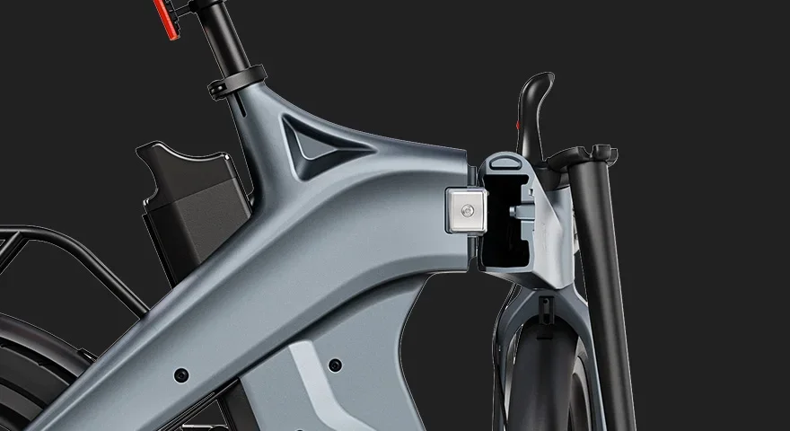 DYU T1 Elektrofahrrad 250 W bürstenloser Motor 36 V 10 Ah Lithiumbatterie E-Bike Erwachsene 20-Zoll-Reifenfalte-Elektrofahrrad – Detail 4