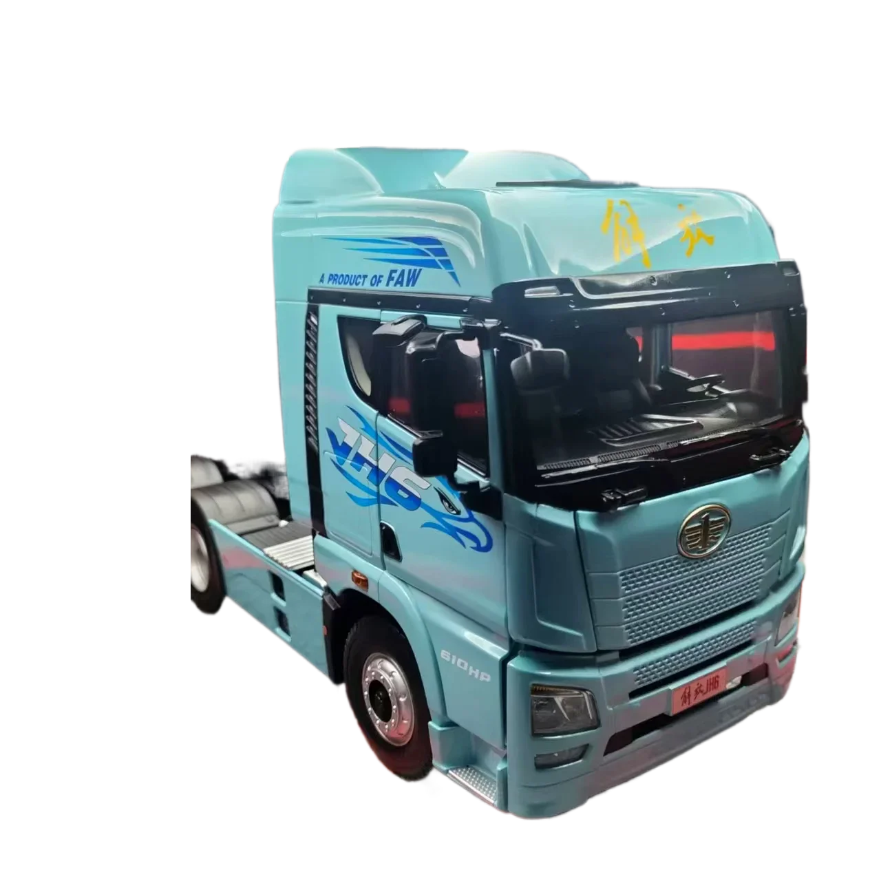 

Die-cast 1:24 ScaleC FAW Jiefang JH6 Tractor Trailer Head Simulation Alloy Model Fans Collection Home Decoration Metal Ornaments