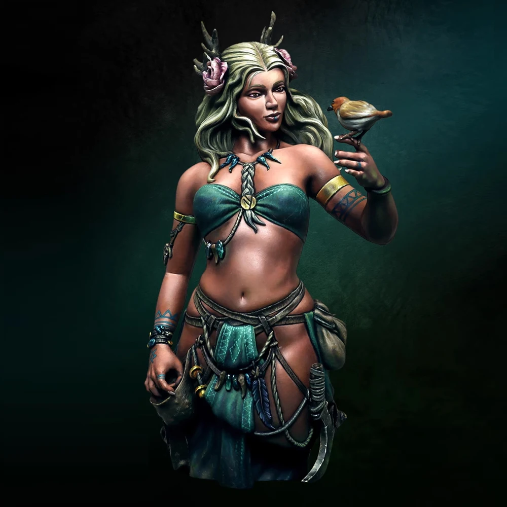 

1/10 Banshee, Spirit, Elf Hunter, Resin Model figure Bust, GK, Fantasy series, Sexy Girl, Unassembled and unpainted kit